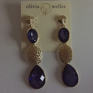 Olivia Welles Drop earrings-purple